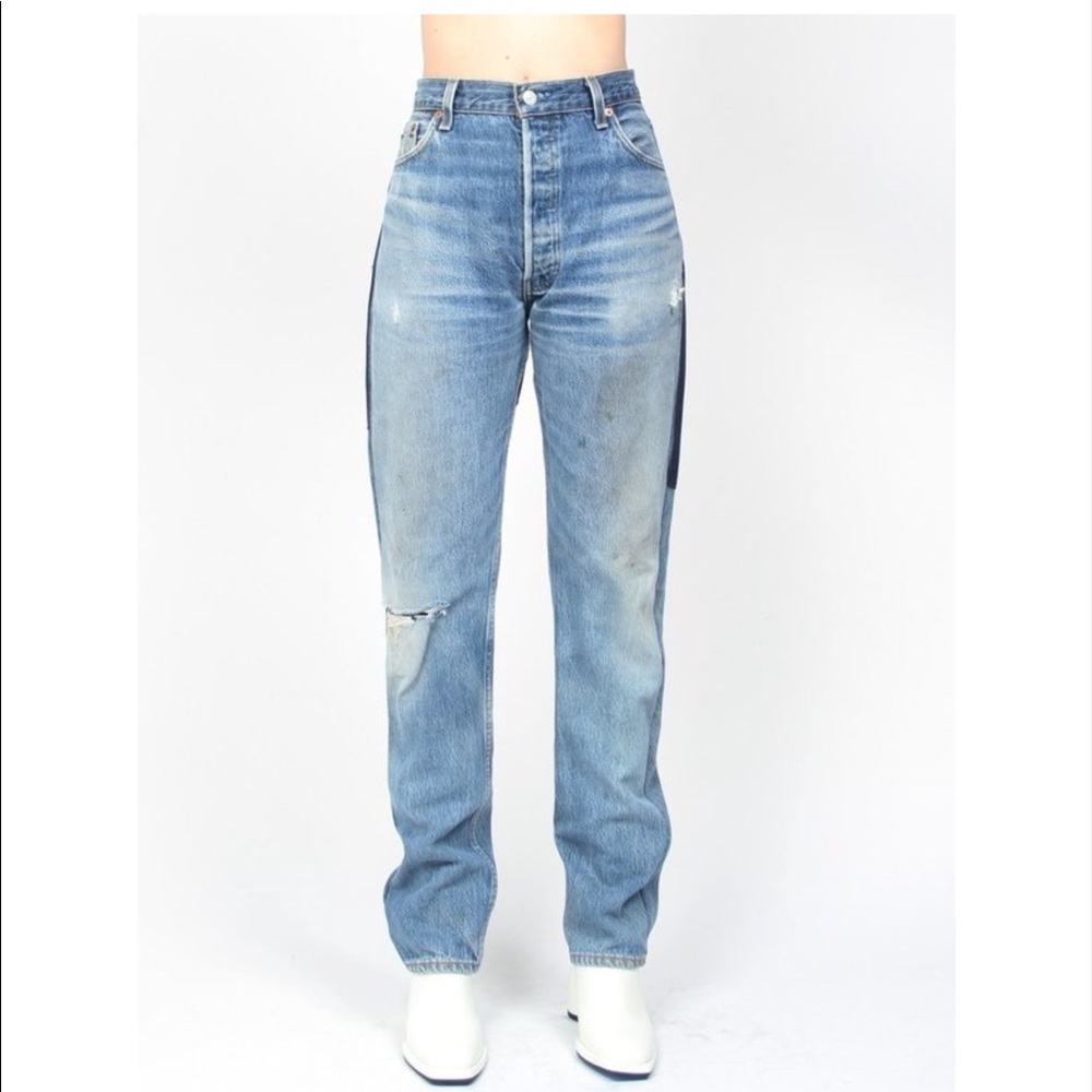 B-Sides Reverse Patchwork Jean - Size 29